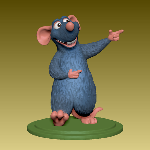 🐀 remy the rat cool and funny meme pose from ratatouille movie・ OBJ ...