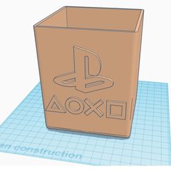 PS1.jpg Fichier STL Pot à Stylos PLAYSTATION // Pens Jar PLAYSTATION・Design imprimable en 3D à télécharger