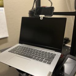 649C72FA-D480-4145-B8AB-413A1226A930.jpeg Free STL file Mini Laptop Phone Stand/holder・3D printable model to download