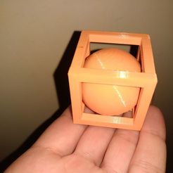 ball-in-cube.jpeg Free STL file Ball-in-Cube・3D print object to download