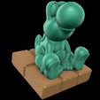 Yoshi-Base.jpg Файл STL Йоши (легкая печать без поддержки)・3D-печатная модель для загрузки