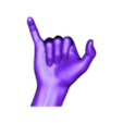 7_SubTool2.stl HAND SIGN LANGUAGE ALPHABET Y Z