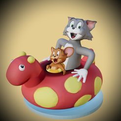 2B9B7A13-C881-48F5-9BCE-15549AE983D1.png 3D-Datei Tom und Jerry in der Hüpfburg・3D-druckbare Vorlage zum herunterladen