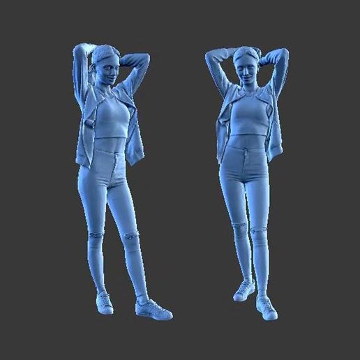 CHARACTER FIGURE GIRL W13 3D model