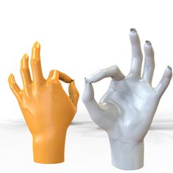 okhand.jpg Statue of OK Hand Model 3D Print
