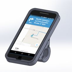Smartphonehalter1.1-1.JPG Free STL file Bike mount Moto G4 plus・3D print model to download