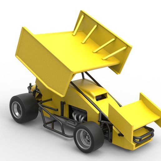 20.jpg Diecast Pavement Winged Sprint car Scale 1:25