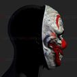 0001b.jpg Zombie Bloody Clown Mask - Scary Halloween Cosplay 3D print model