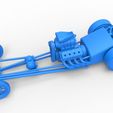 52.jpg Diecast Motore anteriore dragster vecchia scuola con V8 Scala 1:25