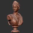 pppp.jpg Artemis Diana Bust Head Greek Roman Goddess Statue Handmade Sculpture