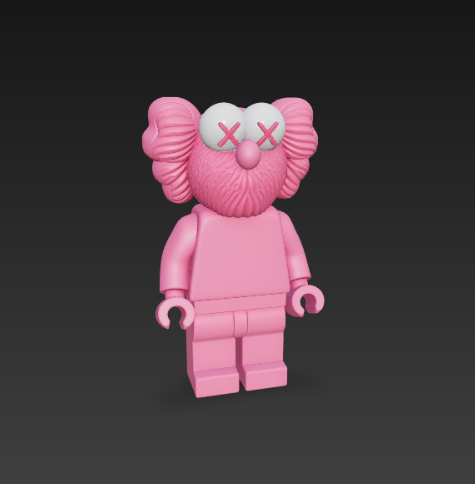 🎨 Kaws Companion Toy 24 - Lego 02・ STL File for 3D