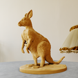 kangaroo-body-2.png kangaroo statue stl 3d print file