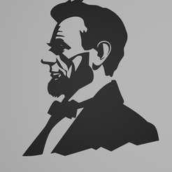 1.png Archivo STL Abraham Lincoln・Diseño de impresión en 3D para descargar
