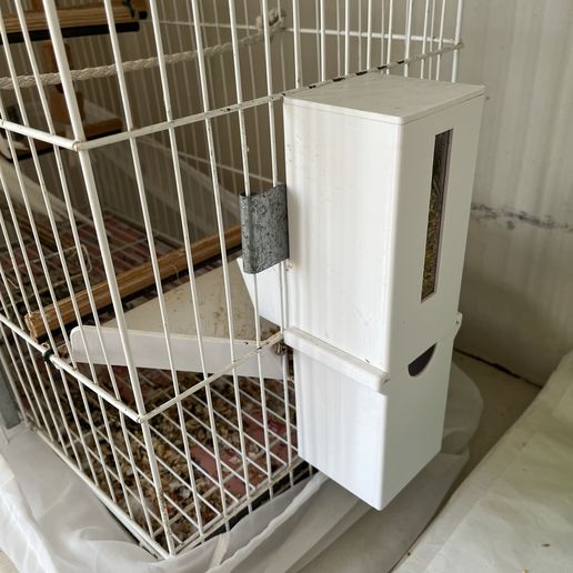 Smart Automatic Bird Feeder for Cages
