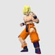 Goku_BD_SS_display_large.jpg Download free STL file Super Saiyan Goku • 3D printable object, Absolute3D
