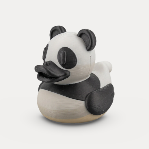 Panda Rubber Duck - Animal Figurine