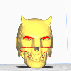 face.png Archivo STL calavera dardevil・Objeto imprimible en 3D para descargar