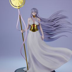 LOST CANVAS SASHA(DRESS) 1:6 STATUE 3D MODEL