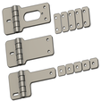 Overview.png Ultimaker hinges for front door - 1 piece printed