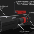 Erklärung.png DSLR Lens-Cage for Astrophotography (Customizable)