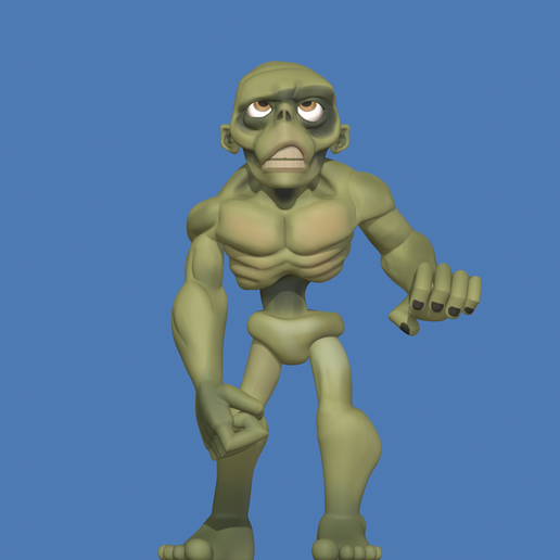 Zombie Cartoon STL - 3D Miniature for Printing | Stylized Character for Painting