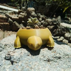 2.jpg STL-Datei Schildkröte Pflanzgefäß・Vorlage für 3D-Druck zum herunterladen