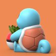 PlanterSquirtle02.jpg Fichier STL POKEMON - PLANTEUR SQUIRTLE (IMPRESSION FACILE SANS SUPPORT)・Design à télécharger et à imprimer en 3D