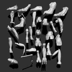 121.png 3D file IMM Feet V2・Model to download and 3D print