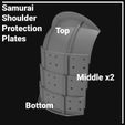 SamouraiShoulderProtectionPlates-2.jpg Shoulder armor plates (Sode) samurai Science Fiction/Cyberpunk