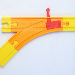 Capture d’écran 2017-09-13 à 11.24.48.png Free STL file Train Turnout 45 degrees - for Brio railway・Object to download and to 3D print