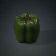 10.jpg GREEN PEPPER 3D MODEL - 3D PRINTING - OBJ - FBX - 3D PROJECT GREEN PEPPER VEGETABLE FOOD KITCHEN EAT