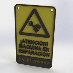 Render_1.jpg Free STL file Repair Signage・3D printable model to download