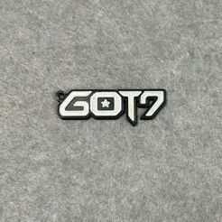 2023-09-25-16.00.17.jpg Archivo STL Llavero Got7 K-pop・Diseño imprimible en 3D para descargar