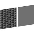 3D-P1-03.JPG Geometrical Square Diamond pattern panel 3D print model
