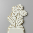 Pot-plant.png Blumentopf Ausstechform - Gartenarbeit Pflanze Blume Haus Pflanze Backen Werkzeug 3D-Druck STL