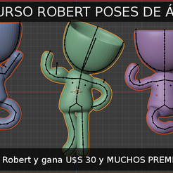 1.PNG 3D file ROBERT POSE CONTEST of Agora3D・3D print object to download