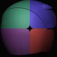 B.jpg rubik's cube 2x2x2 blue ranger head