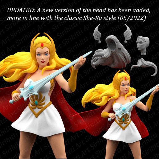 👸 She-Ra 3d model for printing・ 3D File for 3D printing・Cults
