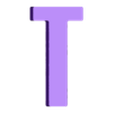 T.stl Simple uppercase alphabet- Abecedario mayuscula sencilla