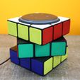 IMG_7732.jpg Rubiks Cube Echo Dot Holder Amazon Alexa 3rd Gen Stand Cool Colorful Gift for Cuber Fun Twisty Puzzle Home Decor Accessory Rubik's Game