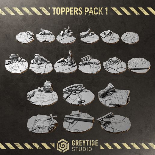 🛰 Toppers Pack 1 CA・ 3D File for 3D printing・Cults