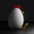 egg2.jpg Chicken Egg With Glasses Easter Decoration