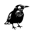1.png Crow Decoration 2D Wall Art