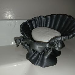 soap-dish.jpg Free STL file Clam Shell Soap Dish - Two versions・3D print model to download