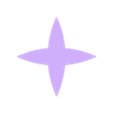 shape_0096.stl Minimalist Four-Point Star Wall Decoration