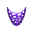 Polygopn_Mask_-_Voronoi_thicker_and_flat_bottom_single_walled_.stl Polygon Mask - Voronoi Style (single walled, thicker and flat bottom)