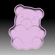 TeddyVACUUM-PIECE.jpg TEDDY BEAR VALENTINE´S BATH BOMB MOLD