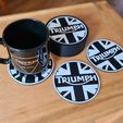 20250515_115922.jpg Easy Print Any Printer Triumph Mug Parking Space Mug Cup Coaster Set and Storage Holder Case Box Daytona Bonneville T100 T120 Trident 660 Tiger 800 Speed Triple Street Rocket Speed T120