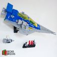 2.jpg Wall mount for LEGO Galaxy Explorer Space Ship 10497