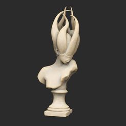 CthulhuTentacleWomanBust.jpg STL-Datei Tentacled Woman Bust Sculpture Cthulhu kostenlos herunterladen • Objekt zum 3D-Drucken, CharlieVet